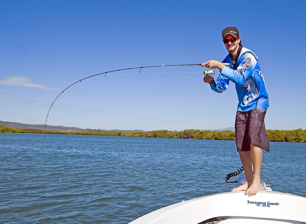 Lee loaded up on his little 1-3kg spin combo.  This level of finesse is possible around rubble beds in open water and is very effective. © Lee Brake